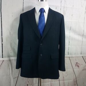 Ccillinni Custom Made 44R Black Blazer Sports Coat